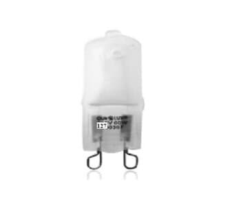 LÂMPADA P/VENTILADOR DE TETO LATINA AIR, SPIRIT 203 303, ALISEU SMART 110VOLTS - LÂMPADA HÁLOGENA HALOPIN BI-PINO MINI JC G9 110V 60W