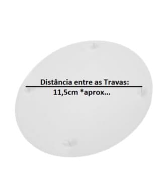 ACABAMENTO DA GRADE VENTILADOR ARGE MAX TWISTER STYLO BRANCO - BOLACHA COM OU SEM EMBLEMA LOGOMARCA ARGE - DIÂM.EXT.FRONTAL 13,3CM
