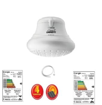 CHUVEIRO DUCHA LORENZETTI BELLA DUCHA ULTRA 4 TEMPERATURAS 110V 5500WATTS BRANCA - DUCHA BELLA DUCHA ULTRA LORENZETTI