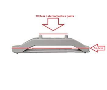 SUPORTE BASE DAS RODAS CLIMATIZADOR MEGA BRISA MB/MC70 - SUPORTE DAS RODAS MEGABRISA MB70 / MC70 - * VENDIDO P/UNIDADE