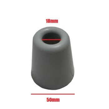 Canopla do Ventilador de Teto Venti-Delta Inf - Plástica Copinho Cinza - Diâmetro 5cm - Encaixe em Haste 1,8cm