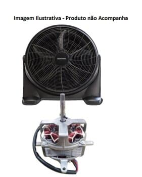 MOTOR P/CIRCULADOR VENTISOL 50CM 110V 147W MOD CA01/CAP01 PREMIUM C/ESTATOR BOBINADO VENTISOL C/CAP.09,0UF - EIXO 8,0MM C/ROL-0608