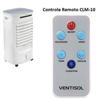 Módulo Transmissor do Controle Remoto p/Climatizador Ventisol CLM10-01 110V / CLM10-02 220Volts *Apenas o Módulo Transmissor/Manual*