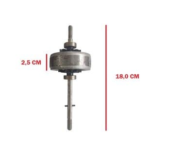 Rotor com Eixo Ventilador Ventisol 50/60cm Bivolts 200W - Eixo Rotor 08mm com 02 Rolamentos 0608zz