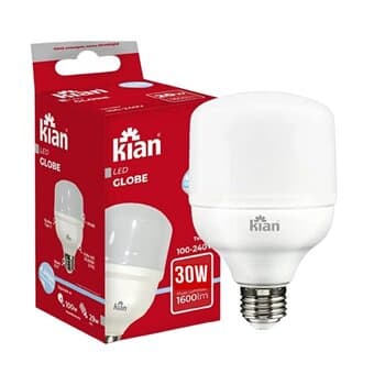 Lâmpada LED Bulbo LED30W 6500K KIAN Bivolts - (150W/41W Luz Branca Fria 2400 LUMENS