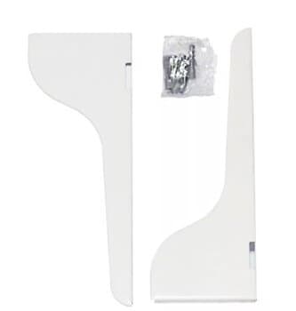 SUPORTE DE PAREDE P/PURIFICADOR DE ÁGUA LATINA - KIT C/2-PARTES COR BRANCA + BUCHAS/PARAFUSOS - PEÇA ORIGINAL