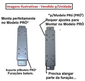 SUPORTE BASE DAS RODAS CLIMATIZADOR VENTISOL CLI70 CLI100PRO PRO2 -*VENDIDO P/UNIDADE*- C/AJUSTES N/FURACAO P/CLI70 CLI100PRO1