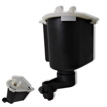 CAIXA DE ENGRENAGEM P/VENTILADOR TRON 50/60CM ATUAL - CAIXA MENOR+ARREDONDADA* SERVE P/LOREN SID PADRĂO - C/PINO ARTICULADOR +*SEM PINO PUXADOR/ SEM ROSCA SEM FIM