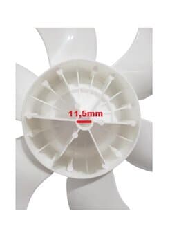 HELICE DE 50CM P/VENTILADOR DÔMINA 6PAS E-11,5MM NEO COR BRANCA - PONTA REDONDA C/TRAVA TRASEIRA - ARGE MAX 50CM - DIAM.43,2CM