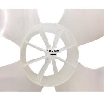 HELICE DE 50CM P/VENTILADOR ARGE MAX BIVOLTS ATUAL 2020 4PAS COR TRANSPARENTE PONTA REDONDA ENCAIXE EM EIXO 10,0MM C/TRAVA TRASEIRA