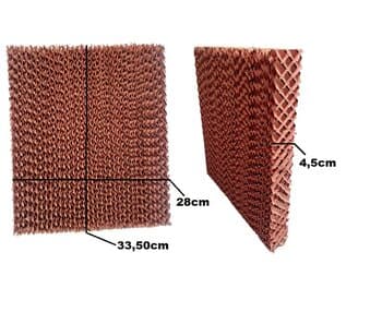 COLMEIA P/CLIMATIZADOR - ESP.04,0X L28,0 X A/C033,0CM TRASEIRA VENTISOL NOBILLE CLM20LT CLM-20LT - PAINEL EVAPORATIVO 03328-04 RECORTADA - *VENDIDO P/UNIDADE