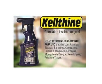 INSETICIDA SPRAY MATA ESCORPIĂO - MATA INSETOS - KELLTHINE SC25 - KELLDRIN 500M