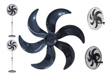 HÉLICE DE 65CM P/VENTILADOR VENTISILVA 65CM 6PAS PRETA - ENCAIXE 15,0MM FIXAR C/PORCA 08,0MM R/ESQ. N/PONTA DO EIXO