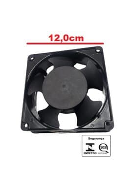 EEXAUSTOR DE 12CM MICROVENTILADOR BIVOLTS 110/220VOLTS 3200RPM - COOLER ASAFAN AXIAL 12038B 120X120X38MM - 4-FIOS DE SAIDA