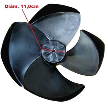 HELICE P/CLIMATIZADOR ULTRAAR ULTRA55LT ULTRA80LT ULTRA80LT D 4PÁS F8,0MM G/H PML S/T.TRASEIRA - DIAM.38CM - P/MOTOR WEG-CARCAÇA DE ALUMÍNIO