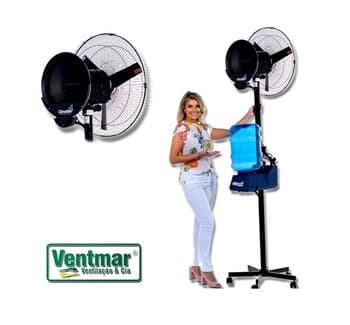 CLIMATIZADOR ASPERSIVO PULVERIZANTE EASY CLIMATTIZE 110V - VAZĂO-5.500M3/H P/ATÉ 70M2 - PORTÁTIL C/RESERVATORIO 2,5LT C/GARRAFAO C/RODINHAS