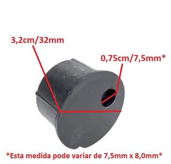 ENCAIXE PLASTICO DO EIXO MOTOR DE GIRO DO OSCILANTE CLIMATIZADOR VENTISOL ou ULTRAAR
