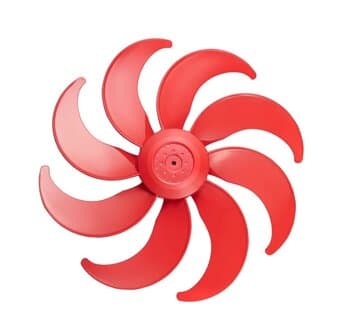 HELICE DE 40CM P/VENTILADOR MONDIAL 8P VERMELHA - E-08,0MM - MONDIAL SUPER TURBO FORCE 8 NVT-40-8P VTX-40 PARA: 8892-01