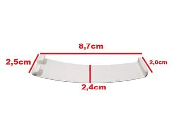 PINÇA CAPA DE ACABAMENTO DO ENCAIXE DAS PÁS VENTILADOR VENTISOL VÓRTICE BRANCO - *VENDIDA P/UNIDADE