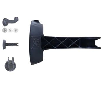 SUPORTE DE PAREDE P/VENTILADOR VENTISOL 50/60CM ATUAL PLÁSTICO PRETO - *USAR C/DISCO TRAVA - *SEM CANOPLA PLÁSTICA