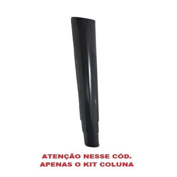 KIT HASTES COLUNAS P/ VENTILADOR ARGE PRETO - 3 COLUNAS C/2-ACABAMENTOS PLÁSTICOS - *SEM OS + 5-PÉS