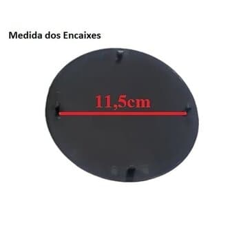 ACABAMENTO DA GRADE VENTILADOR ARGE MAX TWISTER STYLO PRETO - BOLACHA COM OU SEM EMBLEMA LOGOMARCA ARGE - DIÂM.EXT.FRONTAL 13,3CM