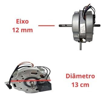 MOTOR P/VENTILADOR VENTISOL OSC 70CM POWER 70 BIV230W05,5UF E12,0MM MICROVENTILADOR PARCIAL P/PAREDE CLASSE CLIMATICA "I"