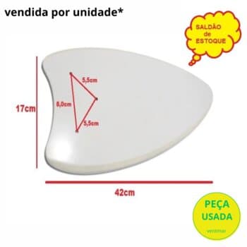 PÁ HÉLICE P/VENTILADOR DE TETO ARGE - PÁ MADEIRA TIPO BALA COR BRANCA - SALDĂO USADAS* - *VENDIDA P/UNIDADE