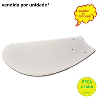 PÁ HÉLICE P/VENTILADOR DE TETO ARGE ARGELUX - PA MDF MOD.TUBA COR BRANCA - C/FURACAO 3FUROS P/GARRA PE DE GALINHA *SALDĂO -*VENDIDA P/UNIDADE