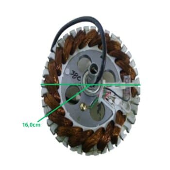 ESTATOR BOBINADO MOTOR VENTILADOR TETO VOLARE VENTAX / VENTAX 10 110VOLTS 120W COM ROLAMENTOS 6201 - USAR C/CAP.10,5UF*