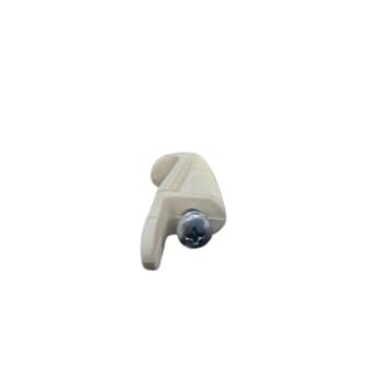 GARRA TRAVA PLÁSTICA DO VIDRO DA LUMINÁRIA VENTILADOR VOLARE PLATINUM PREMIUM - COR BRANCA - FIXA O VIDRO NA LUMINÁRIA - *VENDIDA P/UNIDADE