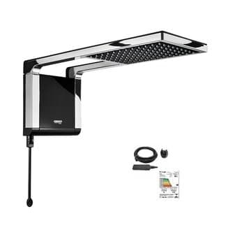 CHUVEIRO DUCHA LORENZETTI ACQUA STORM ULTRA 110V 5500WATTS PRETA-CROMADA - DUCHA ACQUA STORM ULTRA LORENZETTI