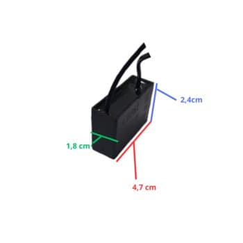 CAPACITOR 001,5UF 2FIOS QD 250VAC - CBB61 010755 - P/VENTILADOR DE TETO