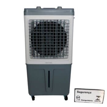CLIMATIZADOR DE AR 060 LT 110V150W VAZĂO-04500M3/H ATÉ-50M2 UMIDIFICADOR VENTISOL PORTÁTIL CLIN60PRO 3-VEL BCO/CZA