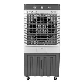 CLIMATIZADOR DE AR 080 LT 110V250W VAZĂO-05500M3/H ATÉ-60M2 UMIDIFICADOR DELTA BRISA-80L PORTÁTIL BCO/CZA