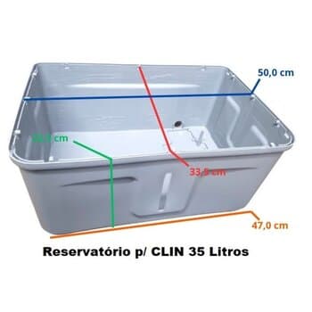 RESERVATÓRIO DE ÁGUA 035LT P/CLIMATIZADOR VENTISOL CLIN35LT CINZA - TANQUE DE ÁGUA 035 L CINZA