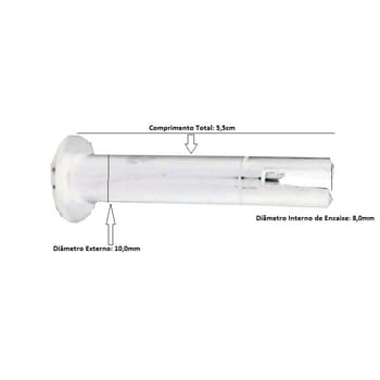 PINO PUXADOR DO OSCILANTE VENTILADOR VENTISOL BRANCO PL MODELO MX ATUAL - PINO DE 5,5CM
