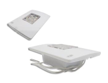 LUMINÁRIA DE EMERGĘNCIA DE EMBUTIR LED BIVOLTS C/FOTOCÉLULA - PW 5-LEDS - ESPELHO 4X2 DE EMBUTIR