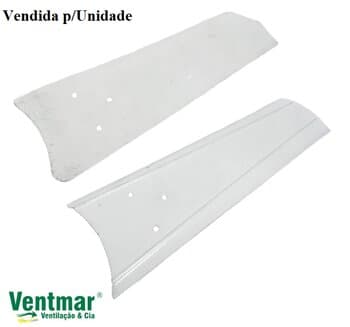 PÁ HÉLICE P/VENTILADOR DE TETO TRON COMERCIAL - MODELO ANTIGO METAL COR BRANCA - 3FUROS P/GARRA PEQUENA - *VENDIDA P/UNIDADE