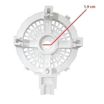 Tampa do Motor Dianteira p/Ventilador Ventisilva 65cm VCL VPL BRANCA - Carcaca Nylon