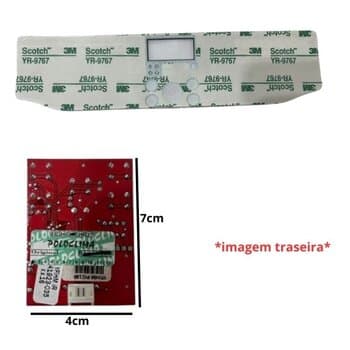PLACA DE COMANDO CENTRAL BIVOLTS P/CLIMATIZADOR POLO CLIMA DISPLAY YF INOVARE KIT C/ADESIVO - *RESPONDE P/CONTROLE REMOTO AGEON