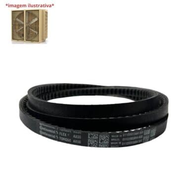 Correia do Motor p/Climatizador Rotoplast Roto180 ANTIGO / Roto-180 / Roto 180 - Correia Dentada em V BX-66 / AX66